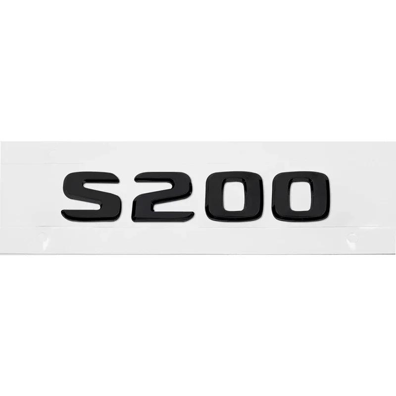 ABS Car Stickers Tail Box Letters Emblem for Mercedes Benz S55 S63 S200 S220 S250 S260 S300 S320 S350 Rear Trunk Badge Decals DY6