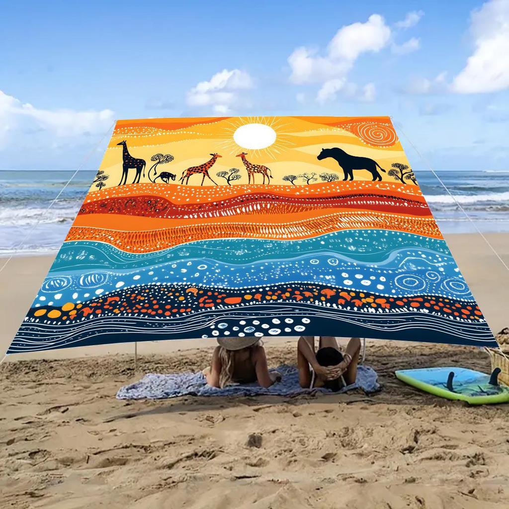 Portable Sun Shelter & Camping Tarp - Outdoor Tent and Picnic Ground Cover