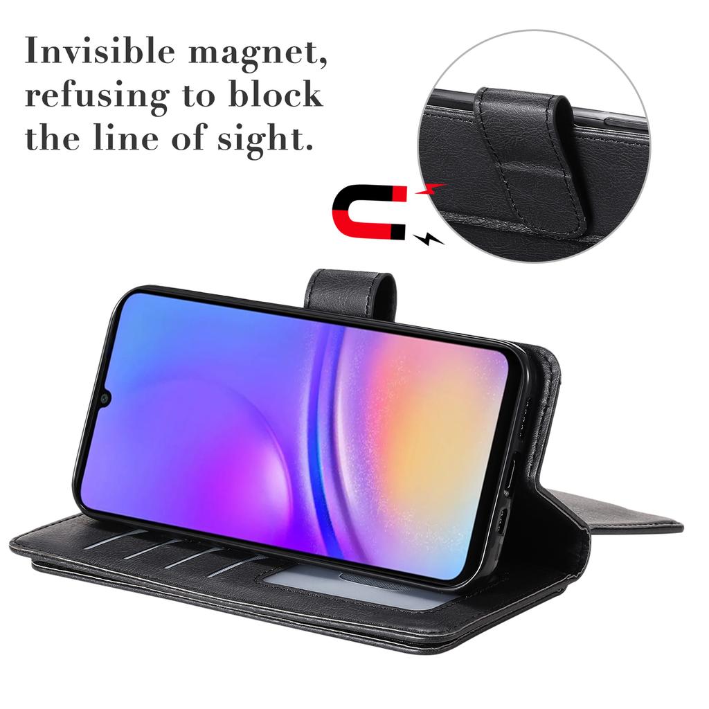 For Samsung Galaxy A06 5G/Galaxy A06 4G Leather Case with 10 Card Holder Phone Cover Stand