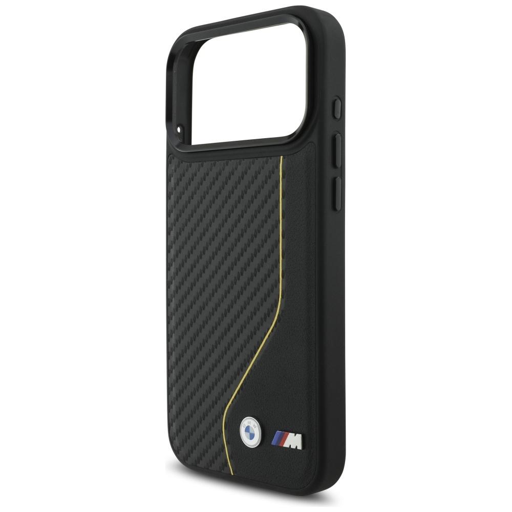 BMW M Carbon Line & Logo MagSafe Case for iPhone 17 Pro Max Yellow