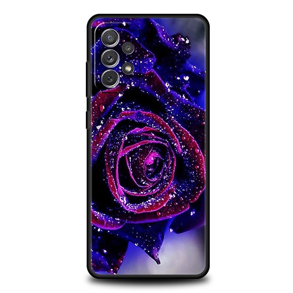 

Цветы Красные Розы Крутой Чехол для Телефона для Samsung A51 A71 A21S A12 A11 A15 A25 A31 A41 A52 A32 A23 A33 A53 A73 A03S A05S A13 5G Чехол Samsung A51