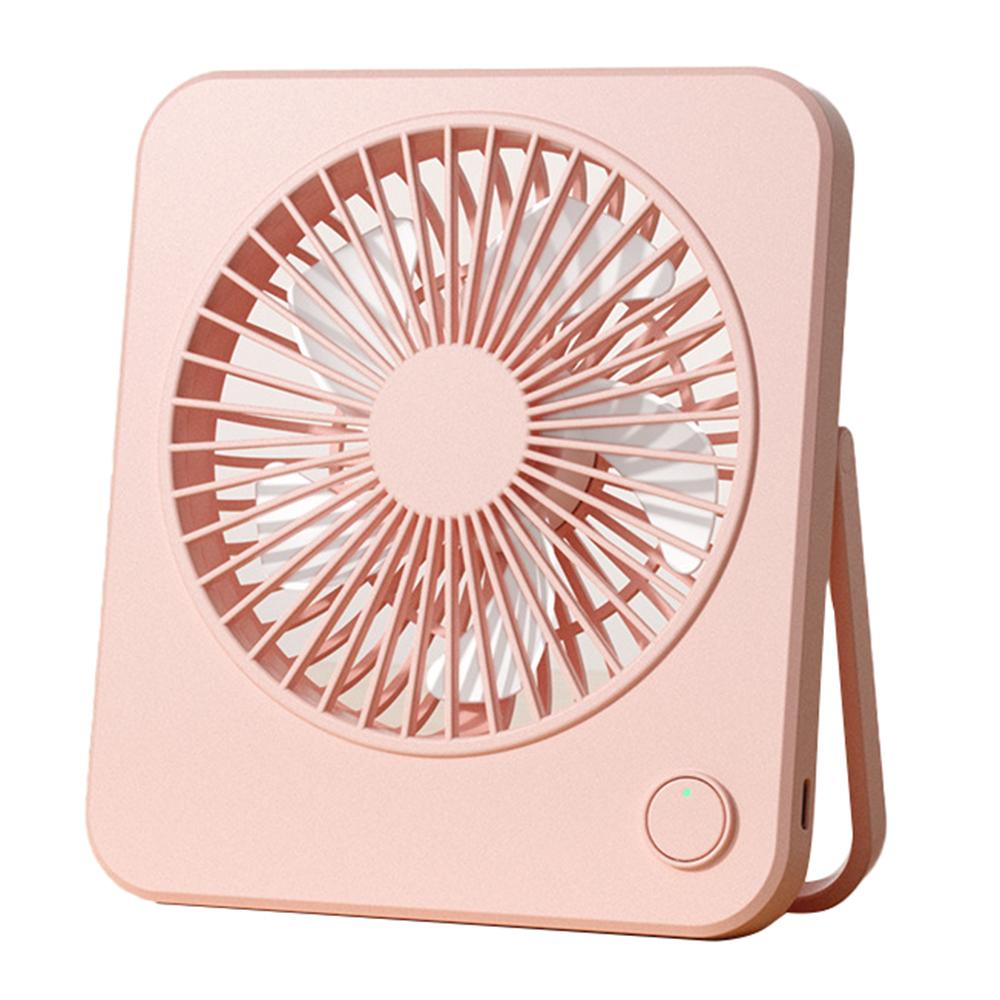 W70 Ultra Thin Desktop Mini Fan USB Charging 3 Speeds Cooling Fan with Foldable Stand