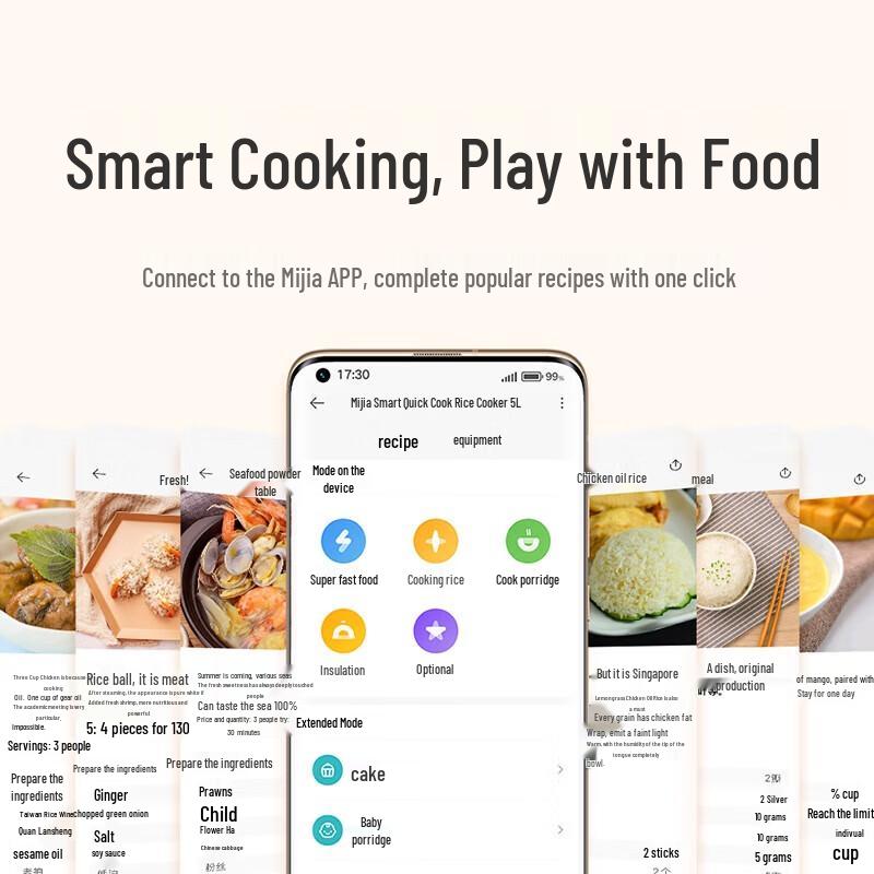 Xiaomi Mijia Smart Quick-Boil Rice Cooker CN Plug (adapter Included)