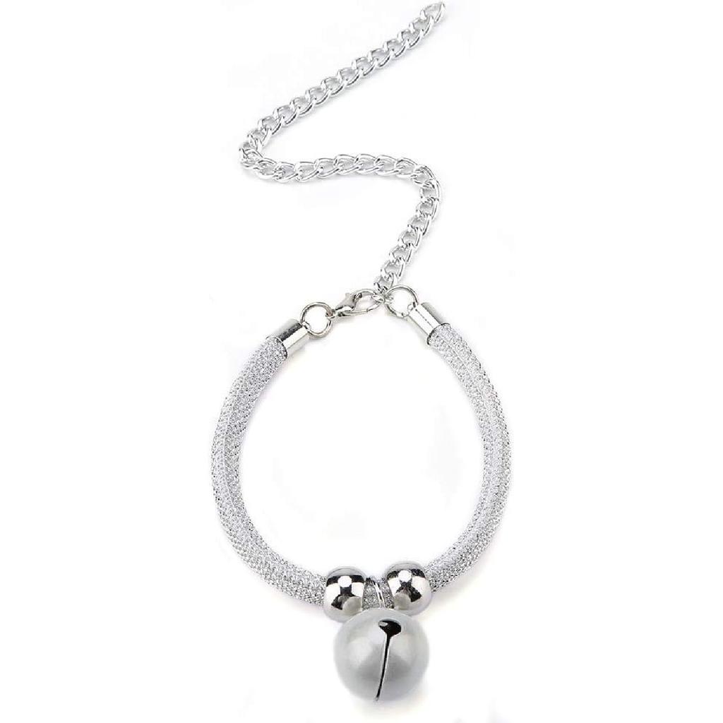 Japanese Pets Cat Collar Adjustable Kitty Kitten Necktie Nylon Necklace Grooming Accessories Pet Supplies with Bell Extension Chain for Wedding Party