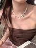 Jewelry Beaded Shell Starfish Pendant Necklace Vintage Imitation Necklace Clavicle Chain Accessories