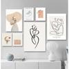 Abstract Line Canvas Black White Wall Art Minimalist Print Painting Nordic Poster Woman Body Picture Modern Living Room Decor