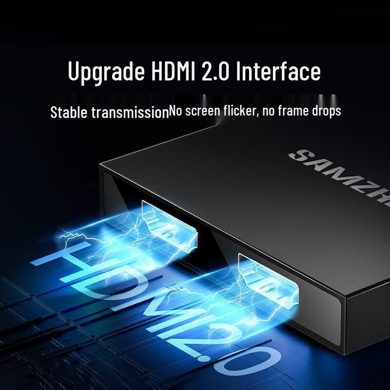 SAMZHE HDMI Splitter 1 In 2 Out 4K@60Hz