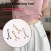 12 Stück Exquisite Unsichtbare Metall-Taillenclips DIY Nähhaken Spurlos Verstellbare Knopfclips Legierung Abnehmbare Schnalle