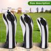 Big Teeth Golf Set Individual Golf Wood Cover Golf Driver Fairway Wood Utility Cover Headcovers, 3-Piece (1 FUT) / Set, Cover, Cover, (DR)