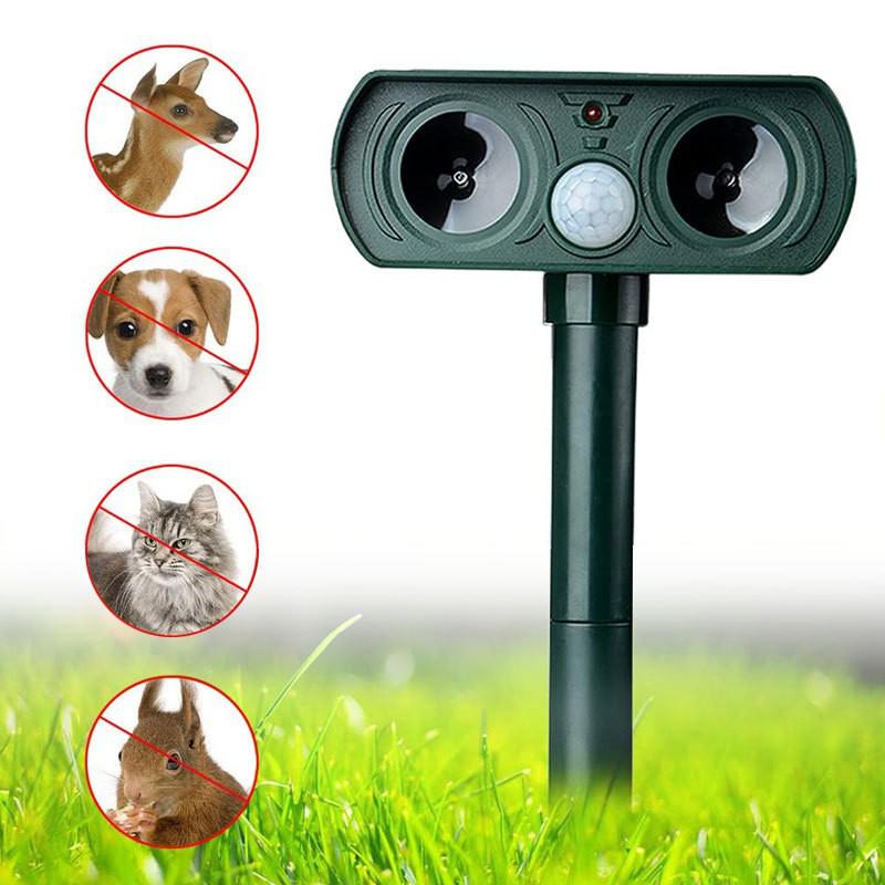 

Solar Ultrasonic Animal Repeller for Cats, Dogs, Birds, and Insects