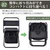 Folding Chair with Insulated Bag for Outdoor and BBQs Camping, Storage, Activities, Fishing, (Blue)