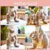 Simulated Beige Mother And Child Kangaroo Doll Plush Toy For Kids Gift And Comfort