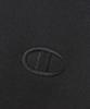 C Logo Oversized Jog Tag Hoodie Black