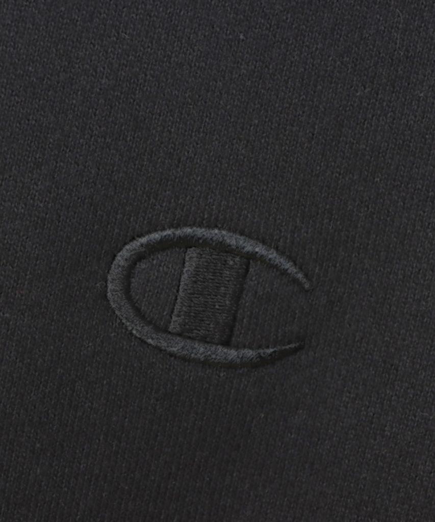 C Logo Oversized Jog Tag Hoodie Black