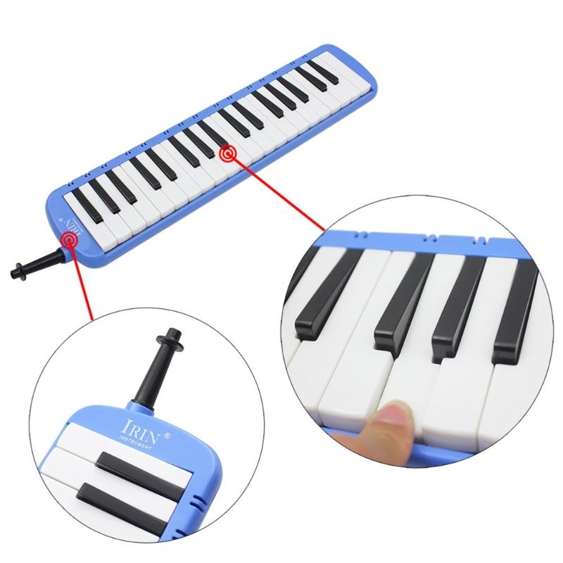 37 Key Harmonica Melodica Wind Musical Instrument Air Piano Keyboard with Portable Carrying Bag for Adults Students