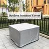 (15-78.3inch Length) Outdoor Patio Garden Waterprof Set Furniture Set Rain and Snow Chair Set Sofa Table Chair Silver Dust Cover