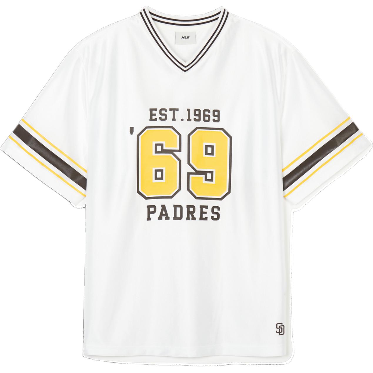 MLB Varsity San Diego Padres T Shirt Unisex White 3ATSV1143-13WHS S