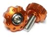 COTRAX Mini Gear Type License Plate Bolt, Lightweight, Aluminum, License Plate Bolt, Washer +