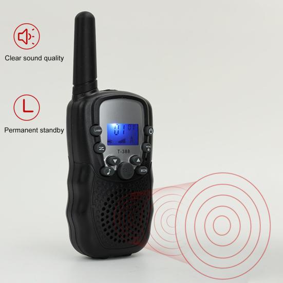 2Pcs BF-T3 Walkie Talkie Mini Portable Long Range Two Way Radio Kids Birthday