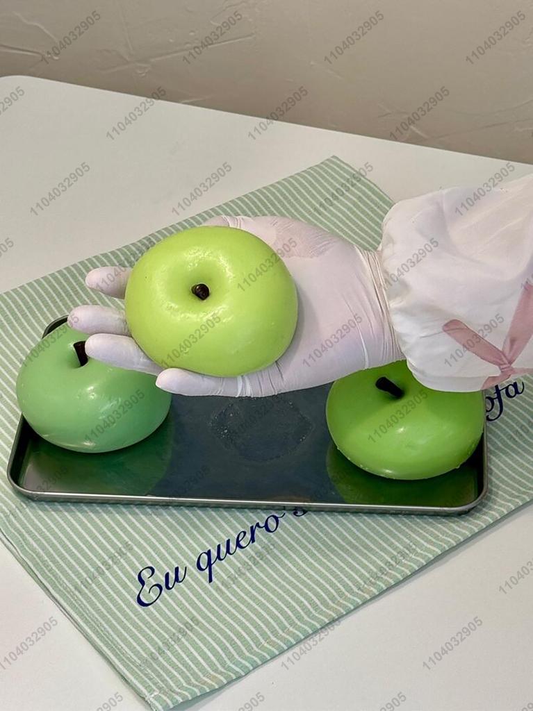 Mela Verde Taba Squishy Grande Mela Giocattolo Fidget Giocattolo da Spremere Asmr Giocattoli Sensoriali Divertenti Antistress Per Adulti Bambini Regalo di Natale