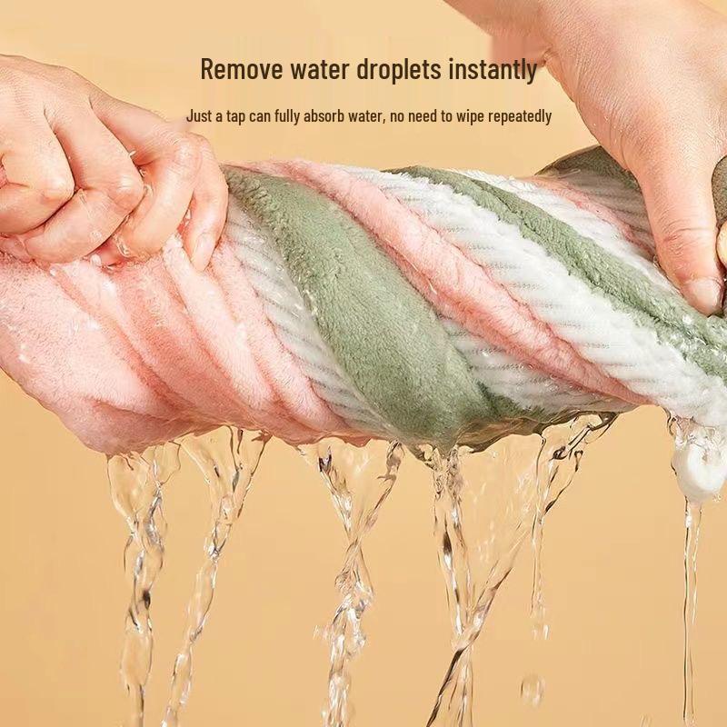 Double-Layer Absorbent Women's Quick-Dry Hair Wrap Towel - New Style Bath Cap