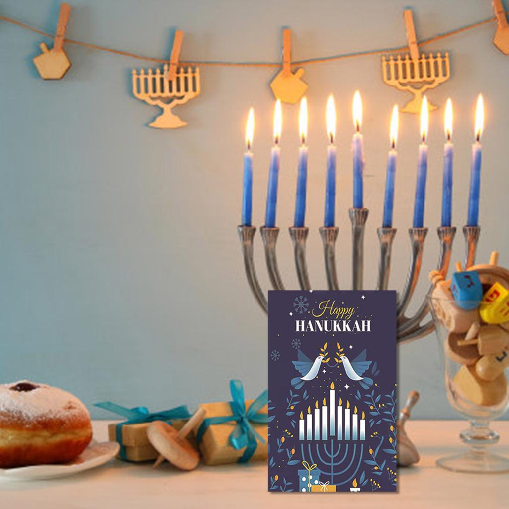 30 ks Menora Pták Veselé Chanuky Pohlednice s Obálkou Humor Svátek pro Muže a Ženy Židovský Svátek Poznámková karta