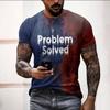Halloween Problema Resuelto Gráfico Sangriento Camiseta para Hombre Para Hombres Ropa Manga Corta Cuello Redondo Tops para Hombre Camiseta Horrible Top