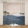 Postmodern Curtain Paint Watercolor Ink Lines Geometric Abstract Curtain Decoration Studio Minimalist Art Living Room Curtain