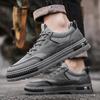 Men Casual Autumn Sneakers Thick Bottom Outdoor Platform Hiking Loafers Fashion Luxury Leather Flat Shoes 2025 Zapatillas Hombre