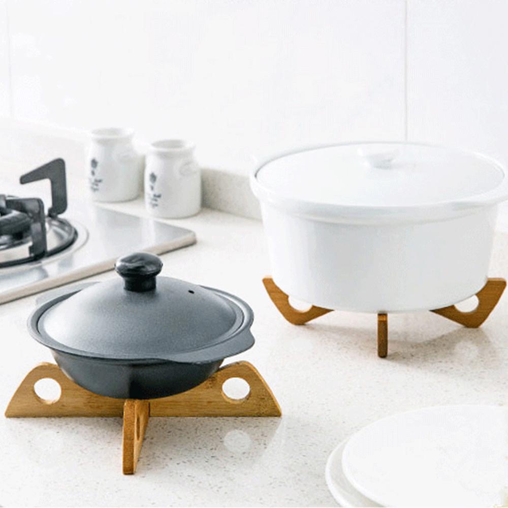 1 ks bambusový křížový stojan na hrnce, trojnožka, držák na pánev, tepelná izolace, proti zahřívání, dřevěný držák na hrnky, kuchyňský držák