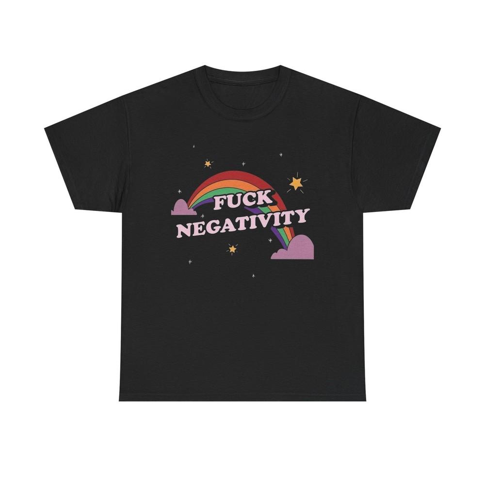 No Negativity Graphic T Shirt Unisex Cotton Tee  New Gift  Tee Unisex T-Shirt S