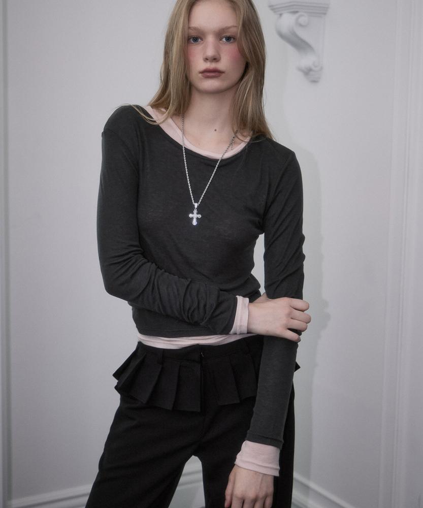 ROSEFRANTZ Essential Layered Long Sleeve [Charcoal]