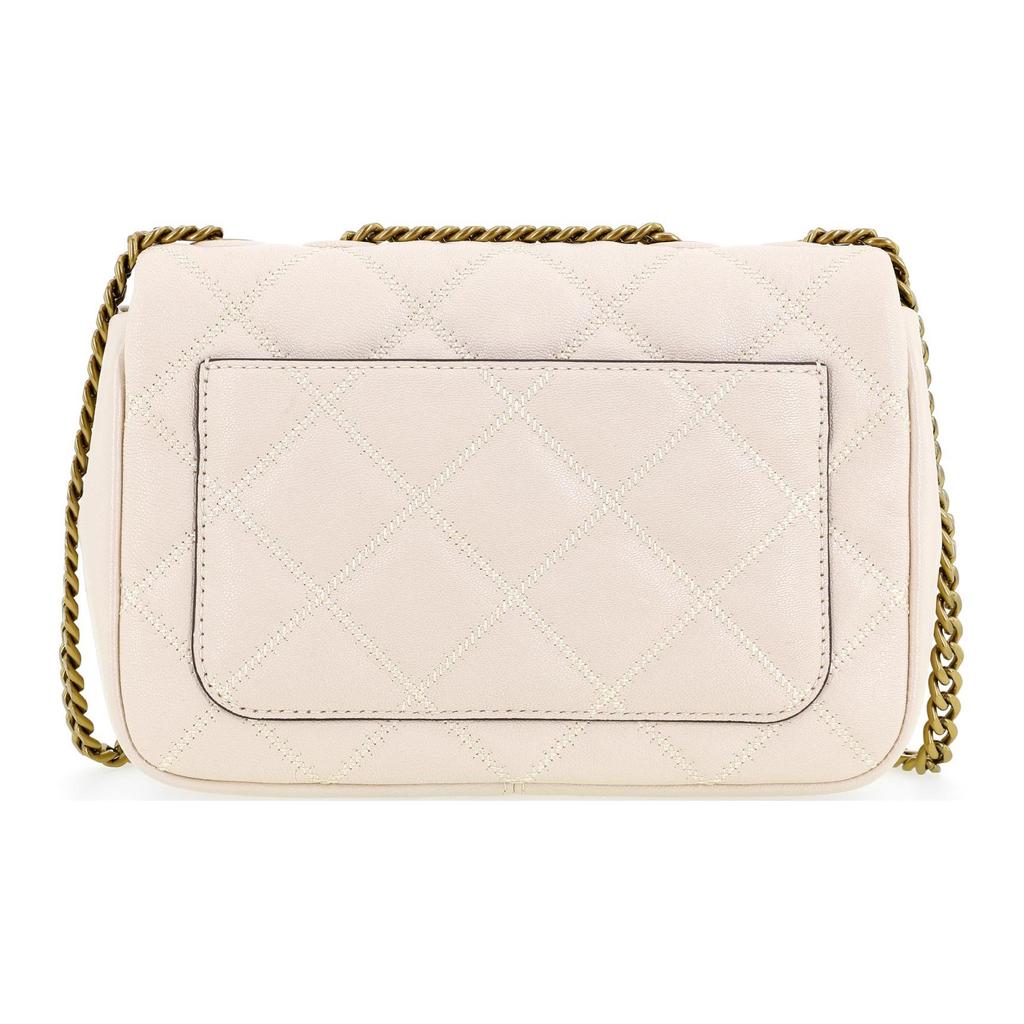 Tory Burch TB-Willa Quilted Chain Leather Square Messenger Bag Women Handbags Brie-Cheese-White 148243-724