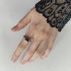 Серебряное кольцо с натуральным раухтопазом (дымчатым кварцем) 1.4ct, вес изделия 3,61 гр (2204374)