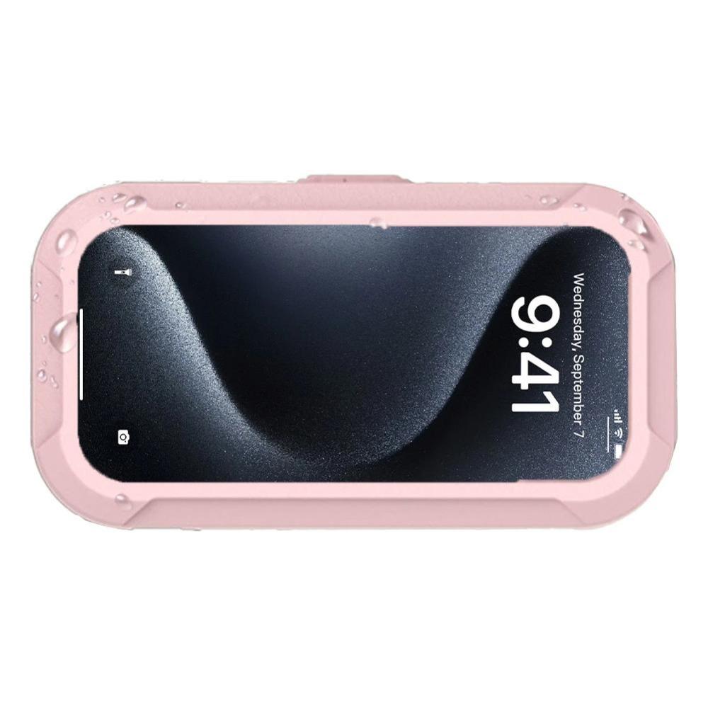 

Waterproof Shower Phone Holder 360 Degrees Rotatable Adjustable Lazy Phone Holder HD Touchscreen Anti-fog Bathroom Phone Holder розовый