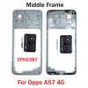 Per OPPO A5s A5Xs A15 A15s A16 A16s A36 A54 A74 A93 A57 A76 4G 5G Telaio Centrale Scocca Cornice + Pulsanti Laterali + Lente Fotocamera