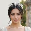 Alloy Rhinestone Star Crown Headband Sparkling Crystal Tiaras for Wedding Photography Bridal Hair Jewelry Princess Diadem