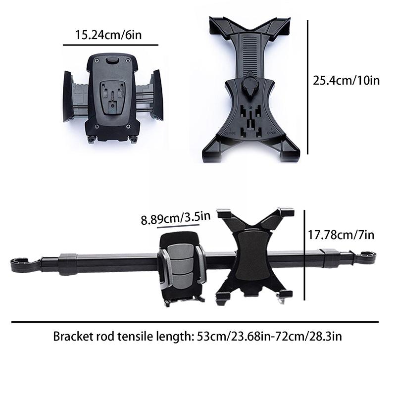 Car Tablet Phone Holder Stand Bracket 2 in 1 Car Truck Back Seat Headrest Phone Mount Holder for iPad Rear Seat Universal