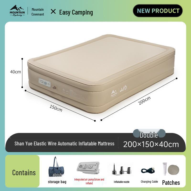 Mountain Inflatable Camping Mattress for Outdoor and Home Use