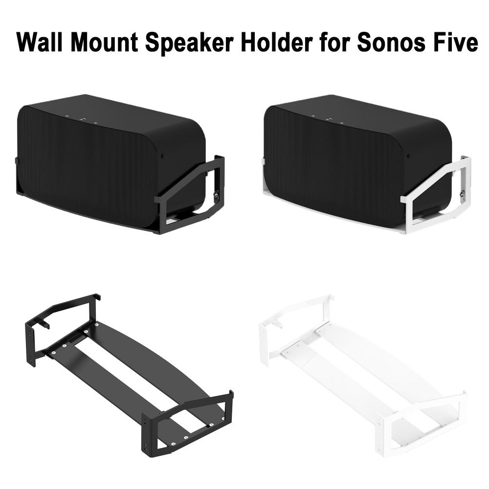 

Sturdy Soundbar Brackets Stainless Steel Mount Shelf for Sonos Five Speaker Wall