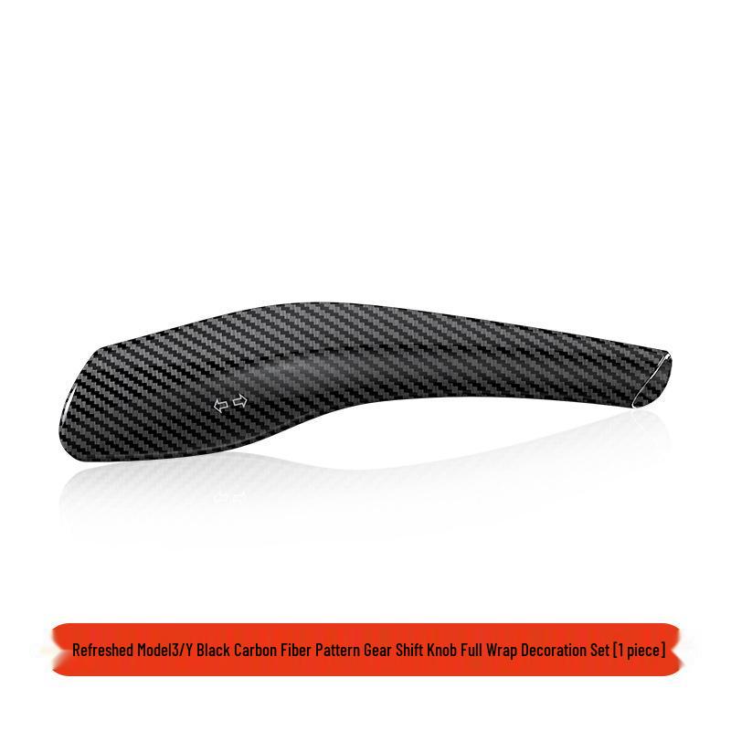 

Tesla Model 3/Y Carbon Fiber Gear Lever Cover & Steering Column Handle Decor Patch.