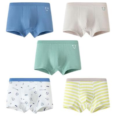 Balabala Boys' Cotton Boxer Briefs 5-Pack