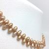 Isowa Pearl (Ise-Shima pearl specialty store) Freshwater pearl Cleopatra necklace 5.0-5.5mm Gold Brown Magnetic clasp 69195