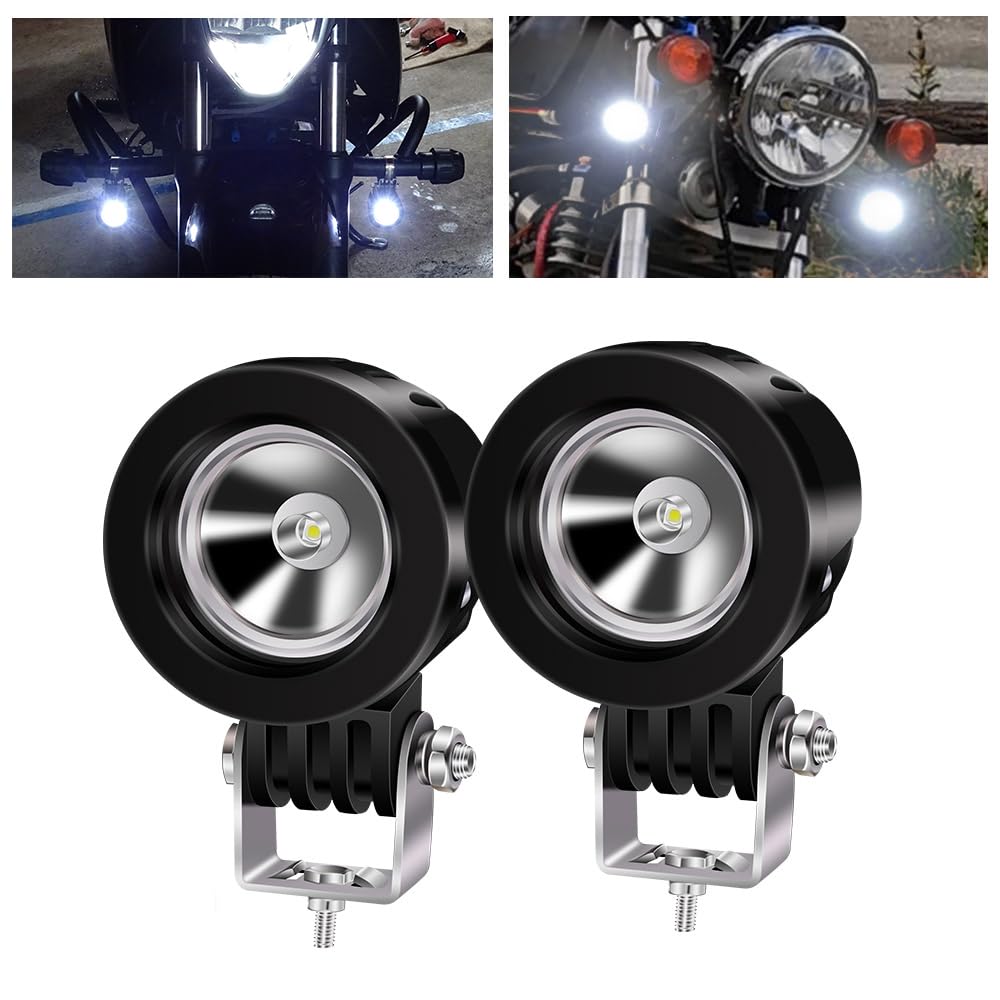

X-STYLE Motorcycle Fog Lamp, LED, White, Headlight, Auxiliary Light, Work Light, Projector, 10 W narrow angle белый