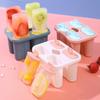 Ice Cream Mold Food Grade Creative Handle PP Material DIY Homemade Popsicle Mold Ice Cream Maker Kitchen Supplies