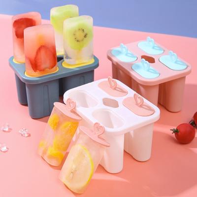 Ice Cream Mold Food Grade Creative Handle PP Material DIY Homemade Popsicle Mold Ice Cream Maker Kitchen Supplies
