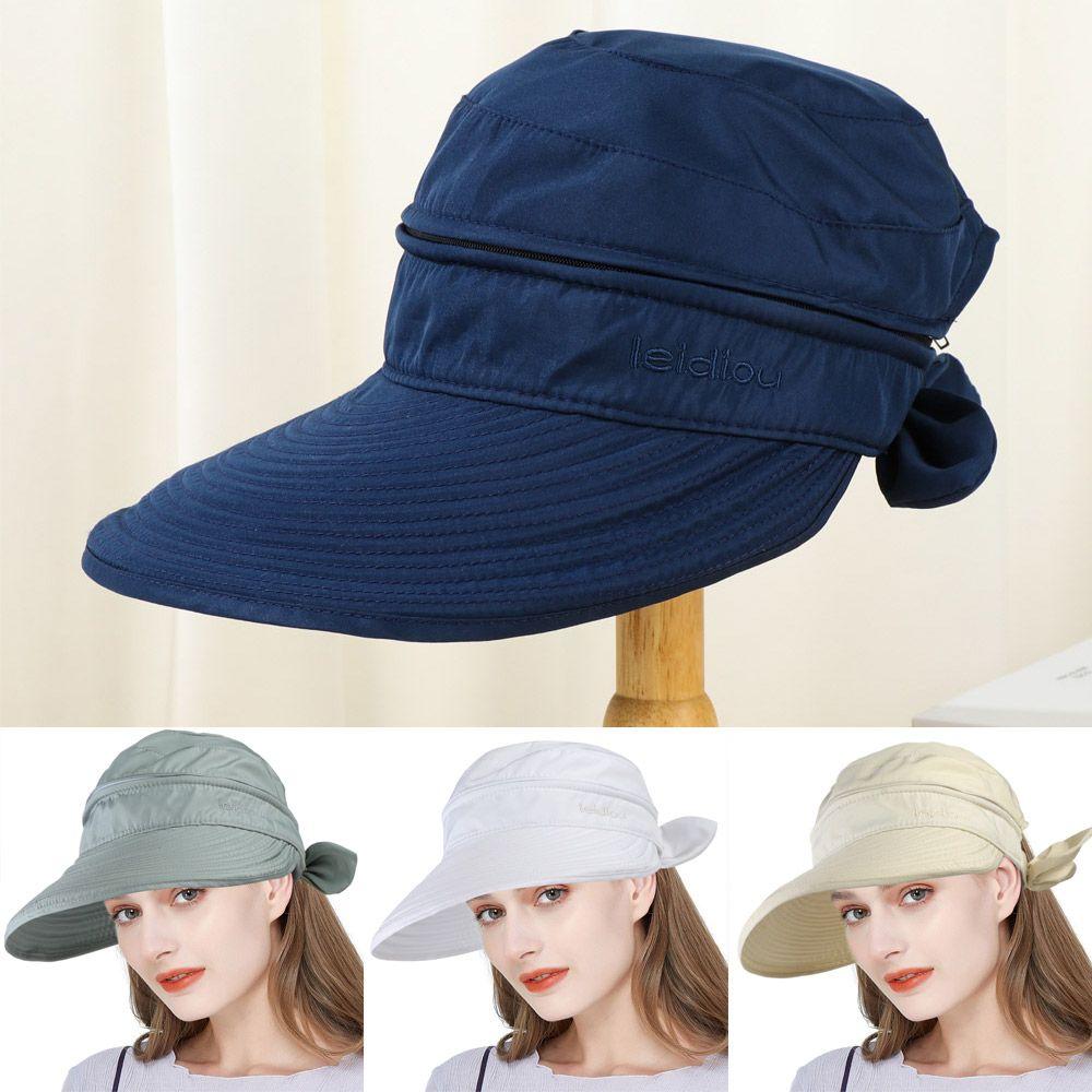 2021 Visor Anti-UV Wide Brim Beach Hat Sun Hat Outdoor Cap