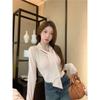 Autumn and Winter T-shirt Bottoming Shirt for Women Slim Fashionable and Versatile Short Top