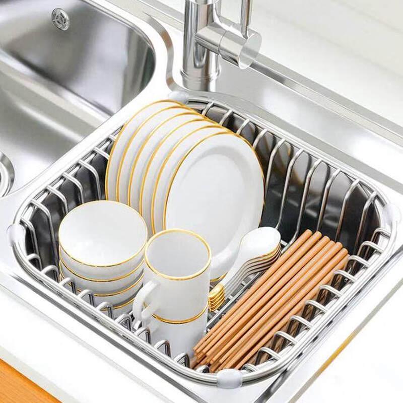 TLXT Stainless Steel Sink Draining Basket