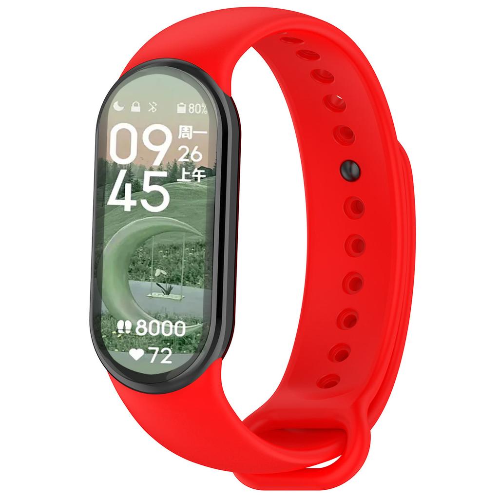 Pulseira de Silicone para Xiaomi Mi Band 9 8 Pulseira NFC Sport Rubber Pulseira Pulseira Correa Xiaomi Smart Band 8 Acessórios